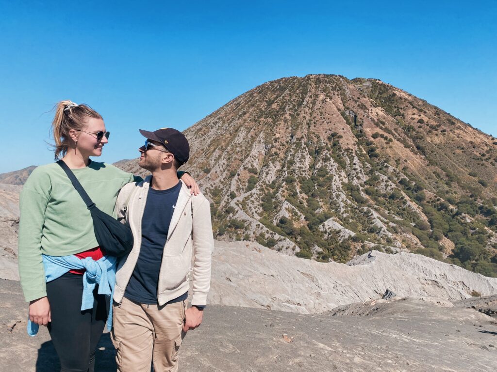 Views of Mount Bromo in Indonesia