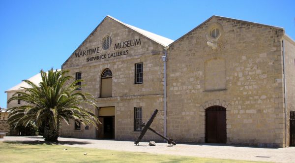 Outdoor view of maritime museum on sunny day