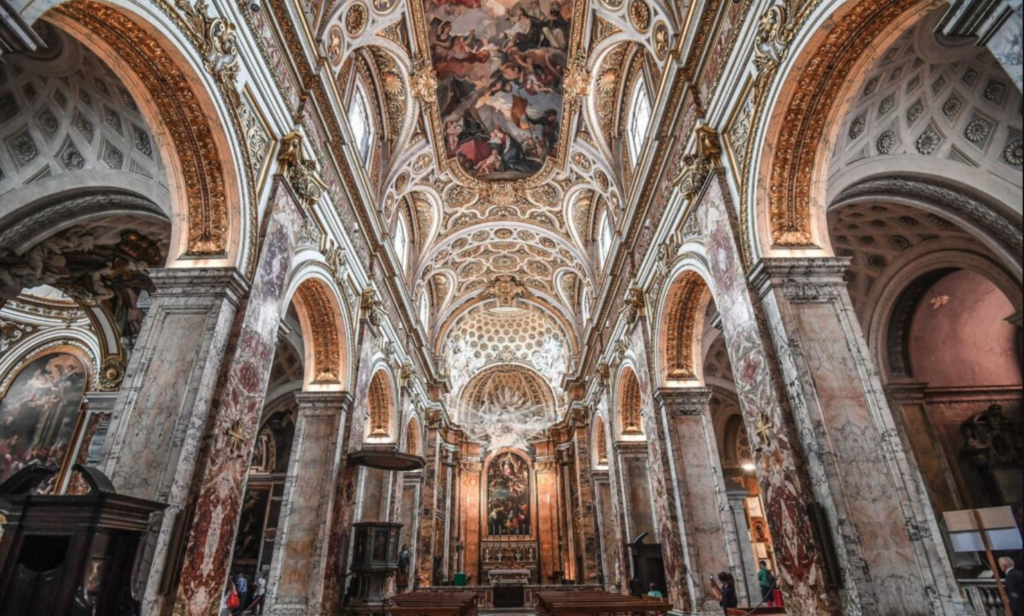 The central navy of a church