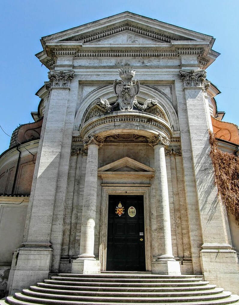 Facade of a baroque church
